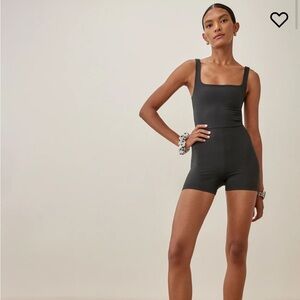 Reformation Dev Ecostretch Short Jumpsuit size Small